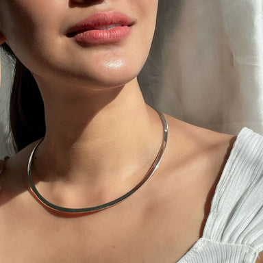 Buy Teejh Anay Antique Silver Polish Choker Necklace Set Online